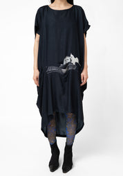 Blue Floral Printed Tights - December Thieves