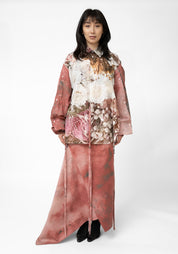 Transformable Open Shoulder Tie Detail Printed Blouse - December Thieves