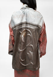 Transformable Open Shoulder Tie Detail Printed Blouse - December Thieves