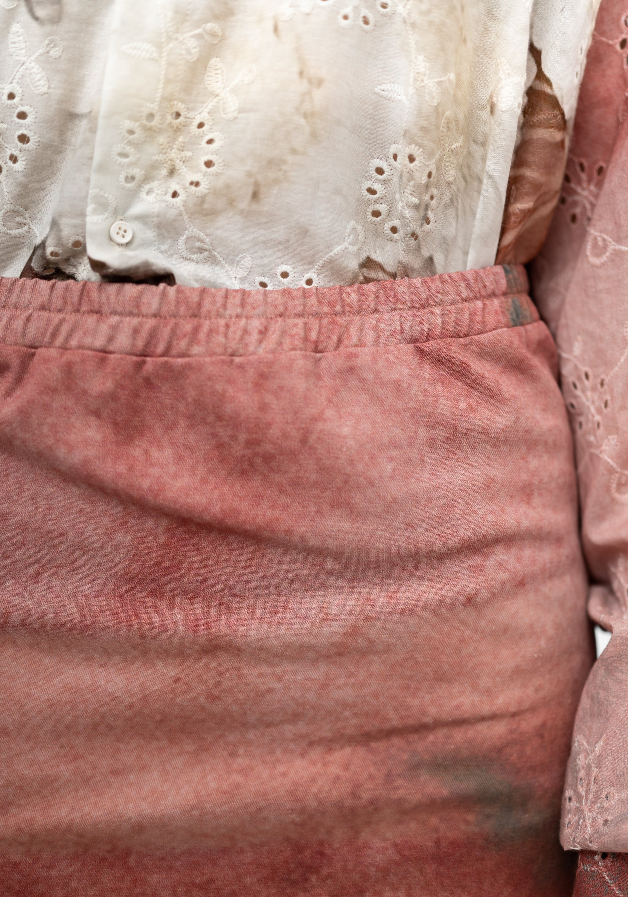 Asymmetric Paneled Stretch Denim Printed Skirt - December Thieves