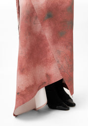Asymmetric Paneled Stretch Denim Printed Skirt - December Thieves