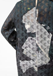 Semi-Sheer Bell Sleeve Printed Midi Dress - December Thieves