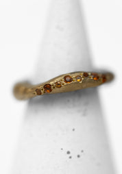 Brass and Citrine Big Stopper Ring - December Thieves