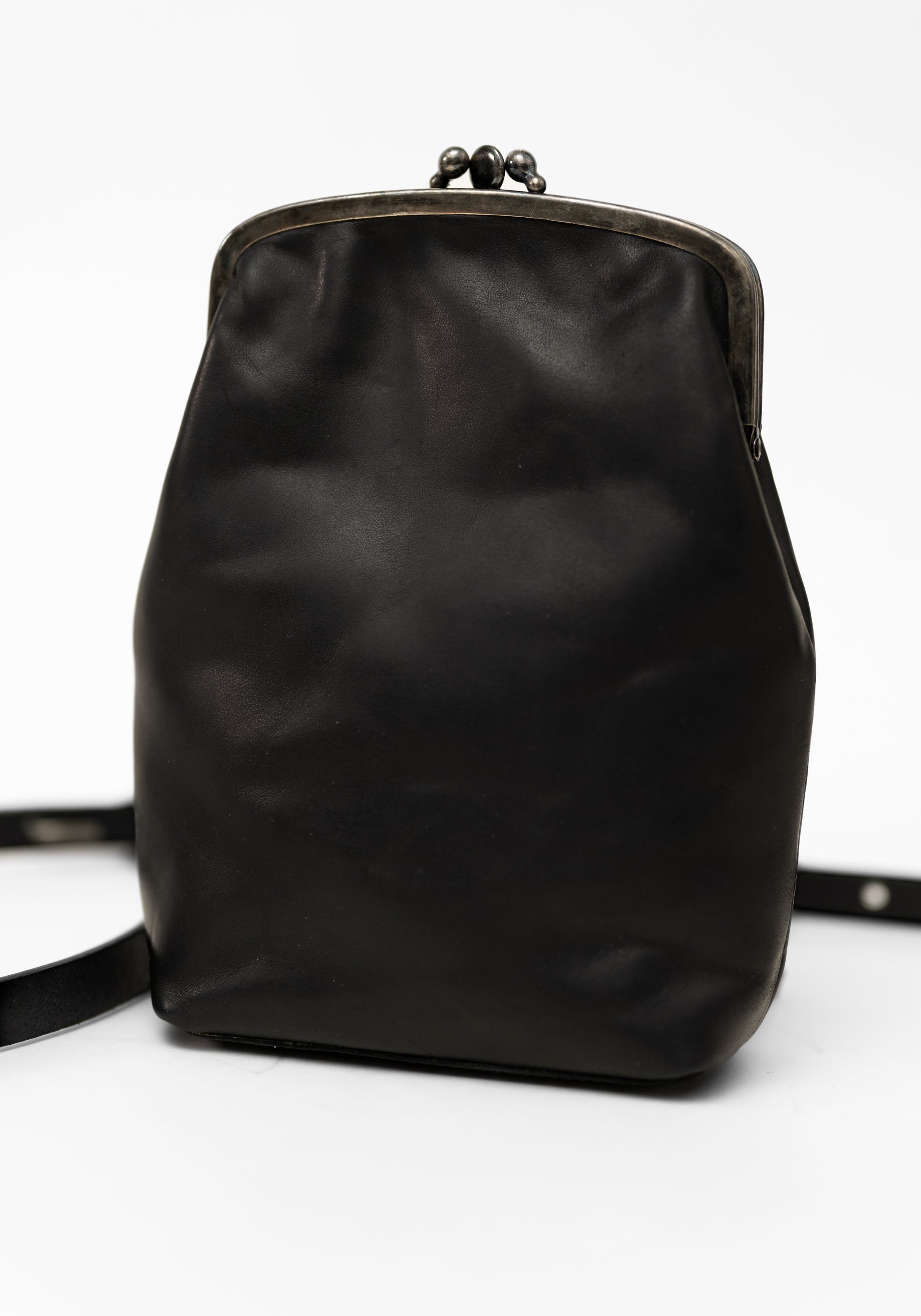 Bigla Black Leather Bag