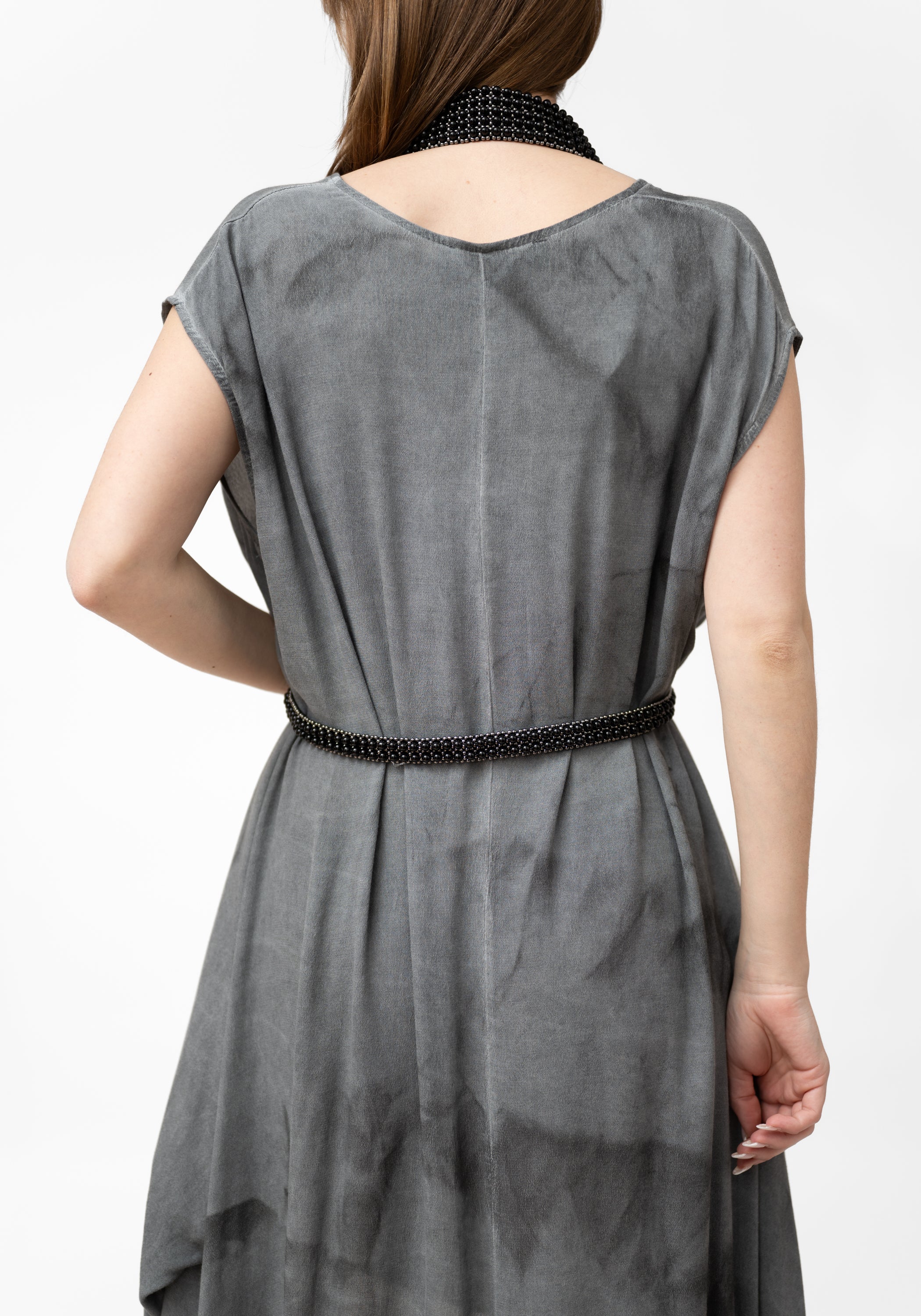 Jet Black V-Neck Harness with Collar Stand - December Thieves
