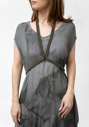 Antique Silver Tone X-Neck Harness - December Thieves
