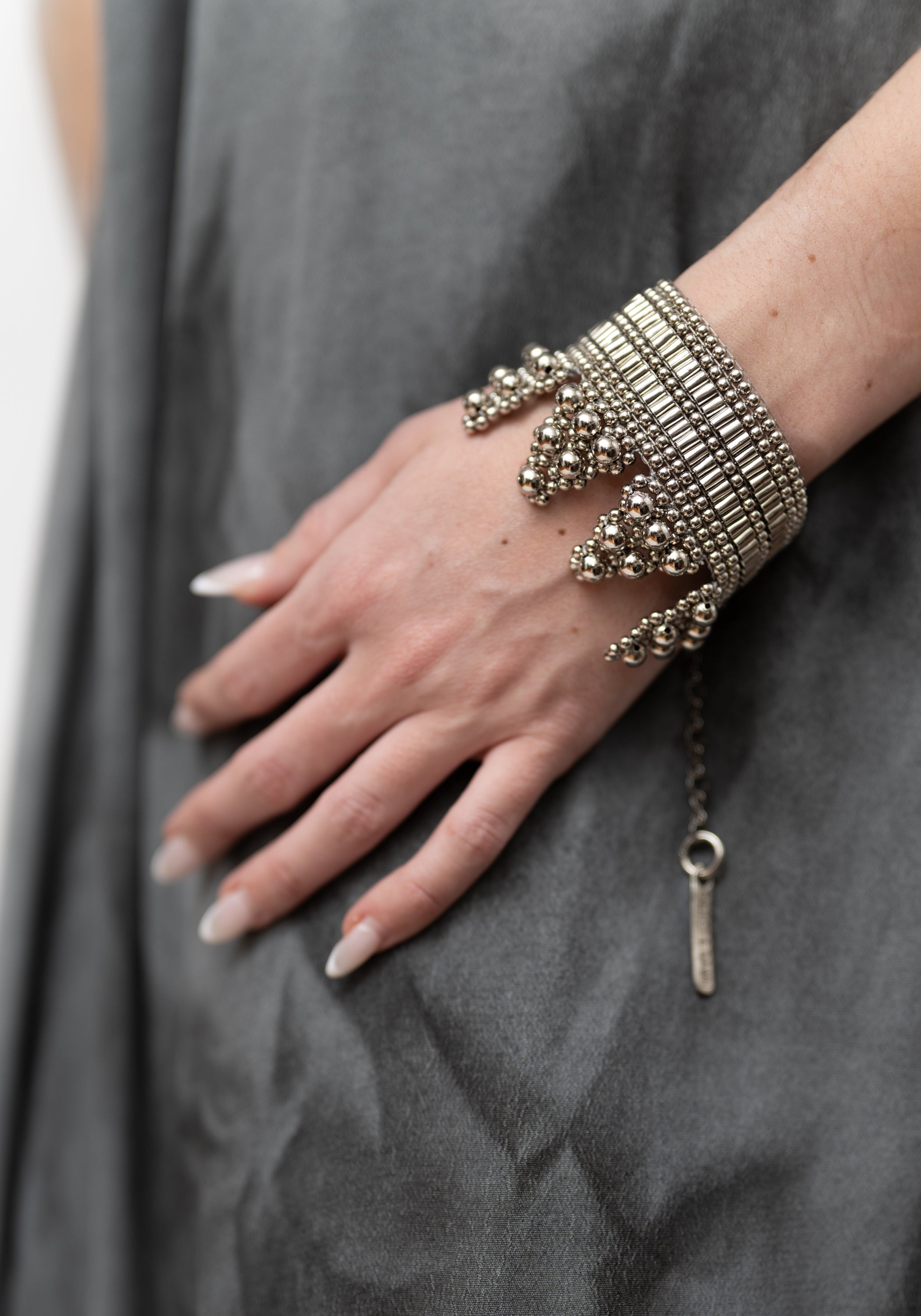 Silver Tone Elohim Polygon Cuff - December Thieves