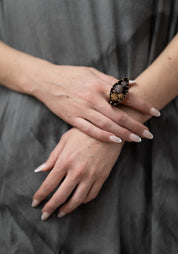 Denebola Gold Plated and Stainless Encased Globes Ring - December Thieves
