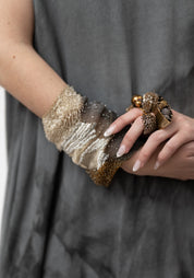 Denebola Gold Plated and Stainless Encased Globes Ring - December Thieves