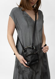 Bigla Black Leather Bag