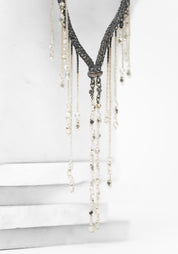 Altair Sterling Plated Beaded Fringe Necklace - December Thieves