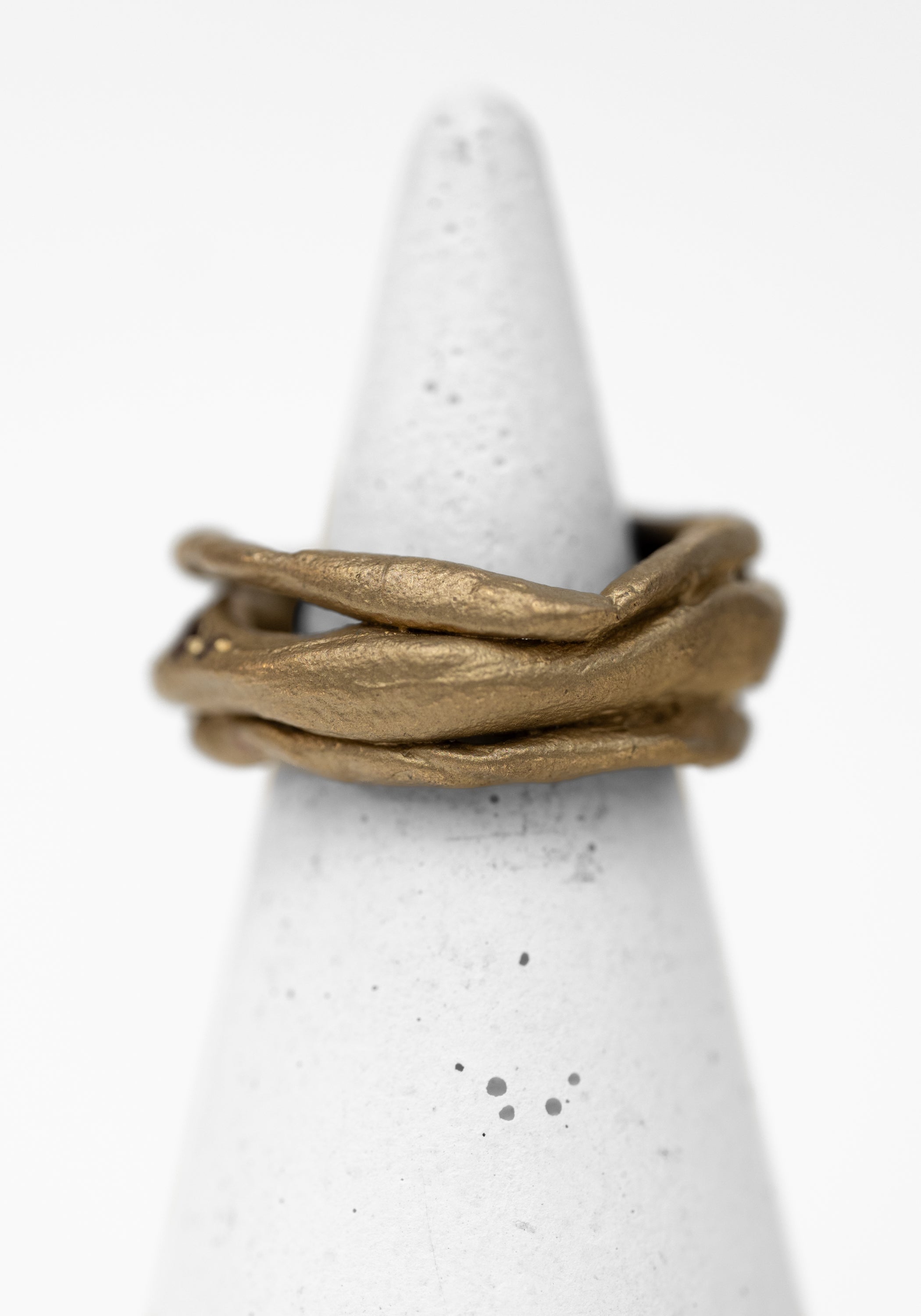 Brass and Garnet Layers Ring - December Thieves
