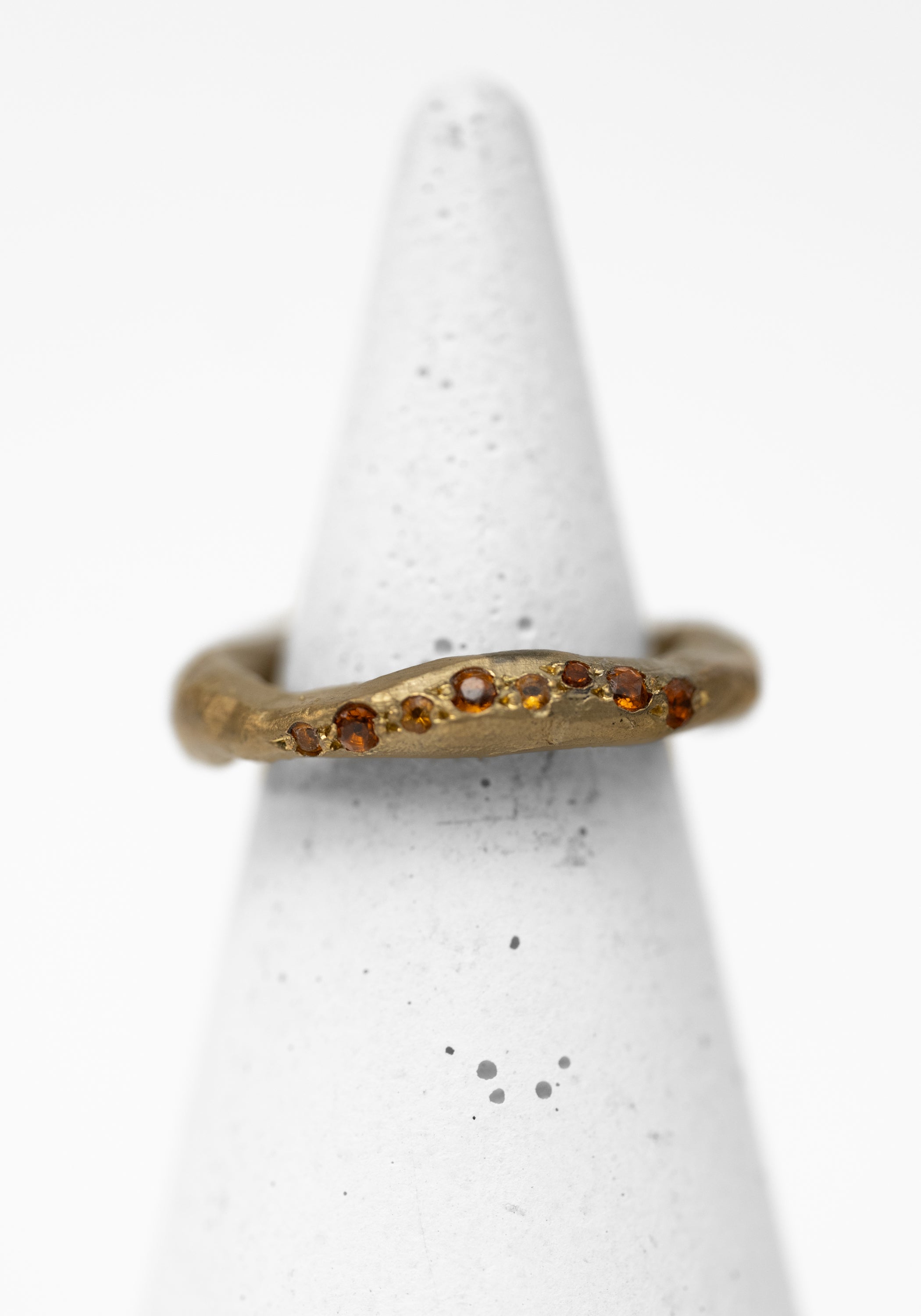 Brass and Citrine Big Stopper Ring - December Thieves