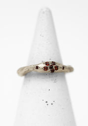 Sterling and Garnet Big Stopper Ring - December Thieves