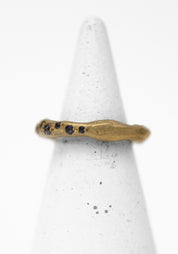 Brass and Iolite Big Stopper Ring - December Thieves