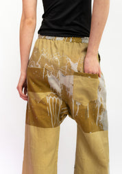 Wide Leg Splatter Trompe L’oeil Printed Pant