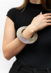 Saucer Stainless Steel Bold Cuff