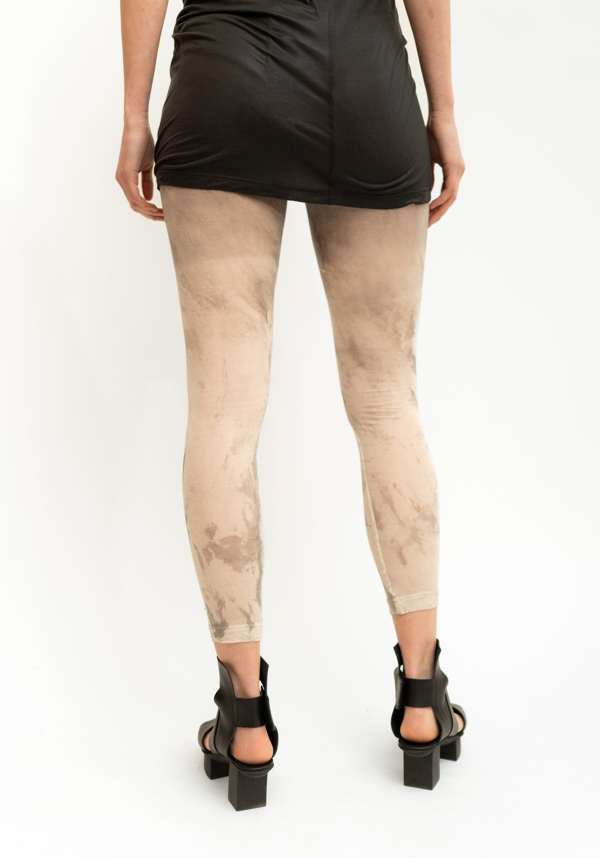 Hand Dyed Silk Blend Leggings