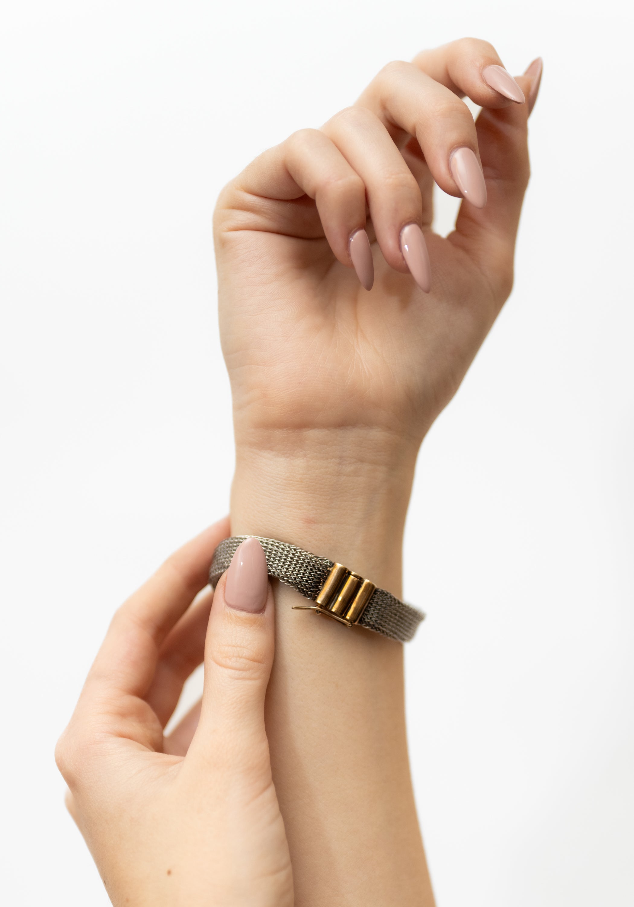 Simple Sterling Silver Plated Brass Woven Cuff