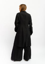 Long Side Slit Linen Jacket