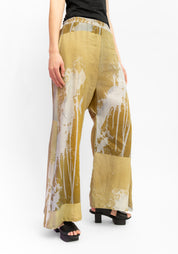Wide Leg Splatter Trompe L’oeil Printed Pant