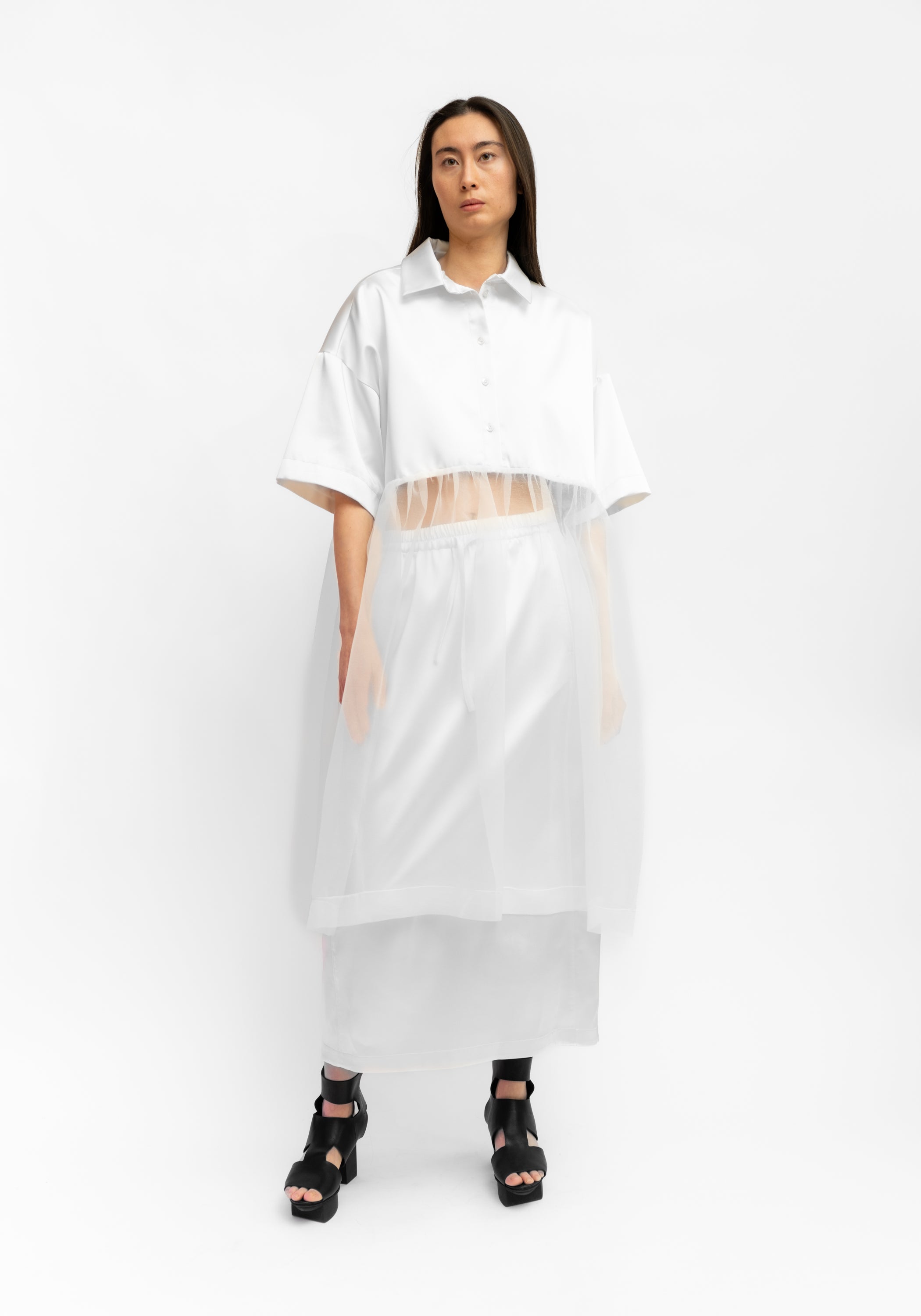 Drawstring Waist Skirt