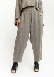 Tapered Leg Cupro Pants