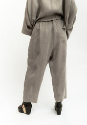 Tapered Leg Cupro Pants