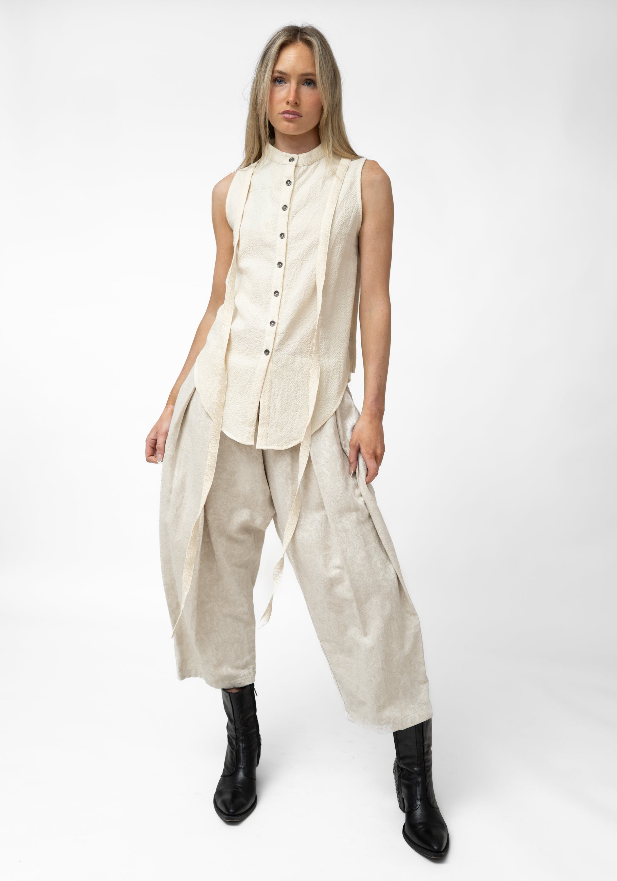 Eunica Strap Detail Sleeveless Blouse - December Thieves