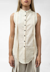 Eunica Strap Detail Sleeveless Blouse - December Thieves