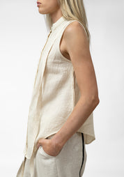 Eunica Strap Detail Sleeveless Blouse - December Thieves