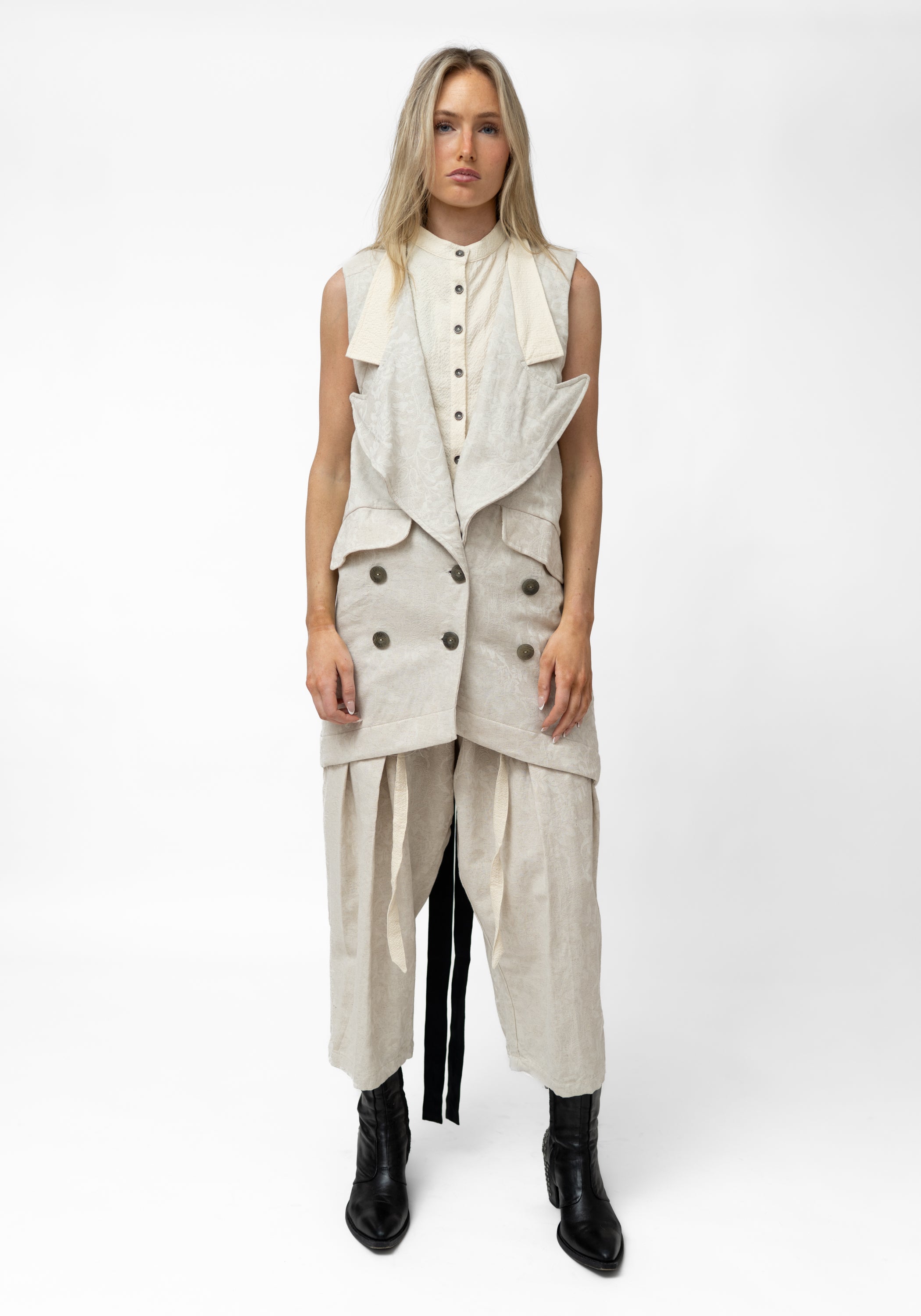 Ogino Oversized Ruche Back Vest - December Thieves