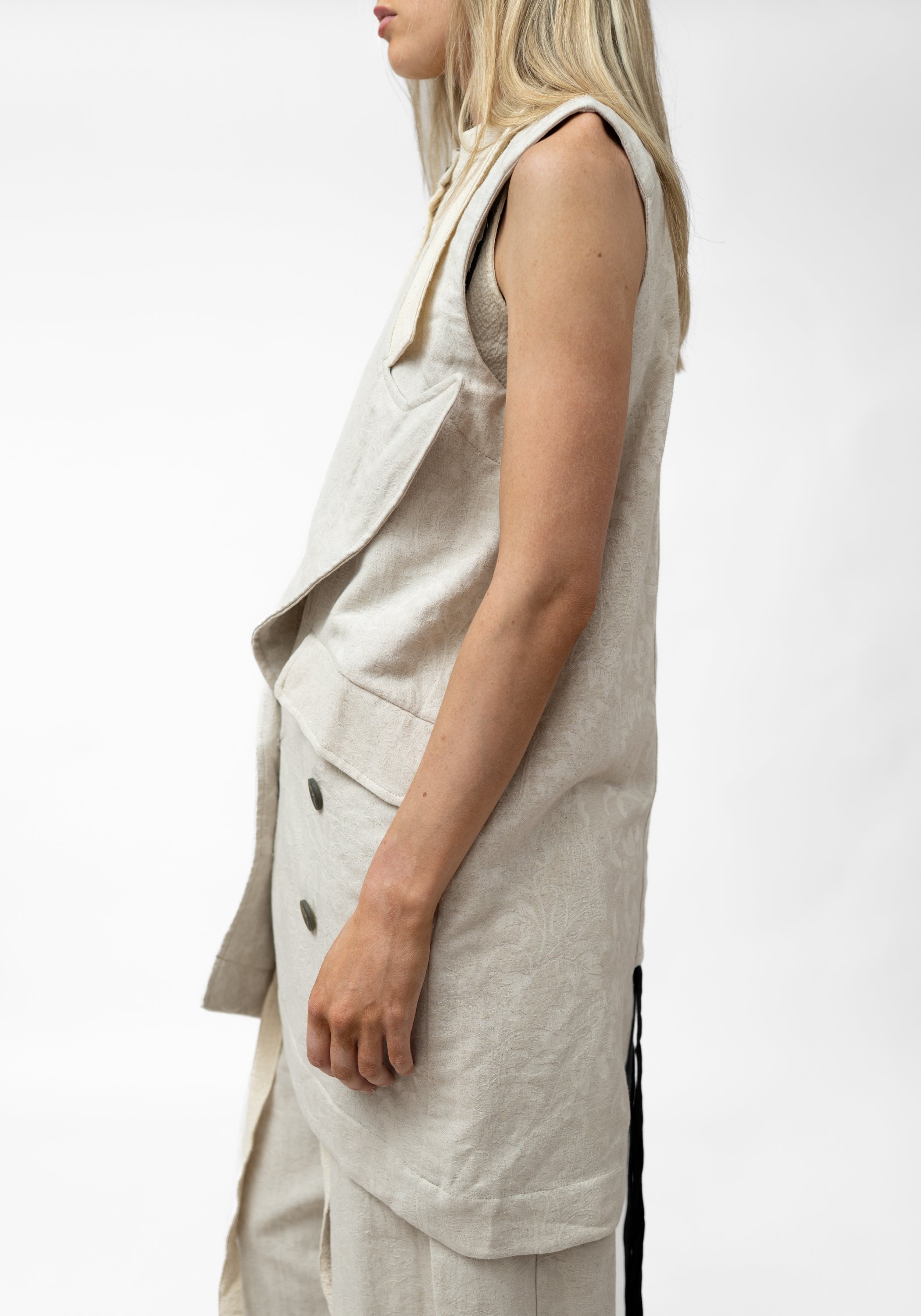 Ogino Oversized Ruche Back Vest - December Thieves