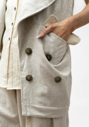 Ogino Oversized Ruche Back Vest - December Thieves
