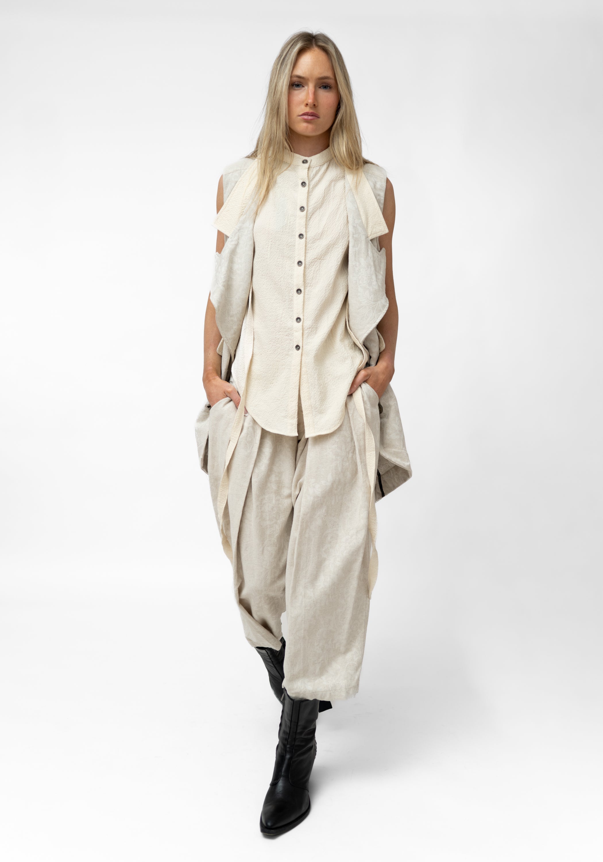 Eunica Strap Detail Sleeveless Blouse - December Thieves