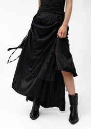 Orkhana Asymmetric Ruche Details Layered Panels Skirt - December Thieves