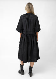 Piccolo Oversized Drawstring Waist Linen Dress - December Thieves