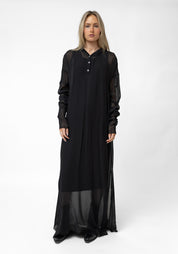 Ractec Oversized Semi-Sheer Hooded Maxi Dress - December Thieves