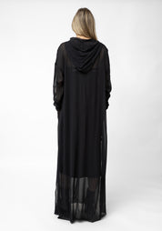 Ractec Oversized Semi-Sheer Hooded Maxi Dress - December Thieves
