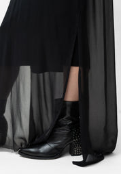 Ractec Oversized Semi-Sheer Hooded Maxi Dress - December Thieves