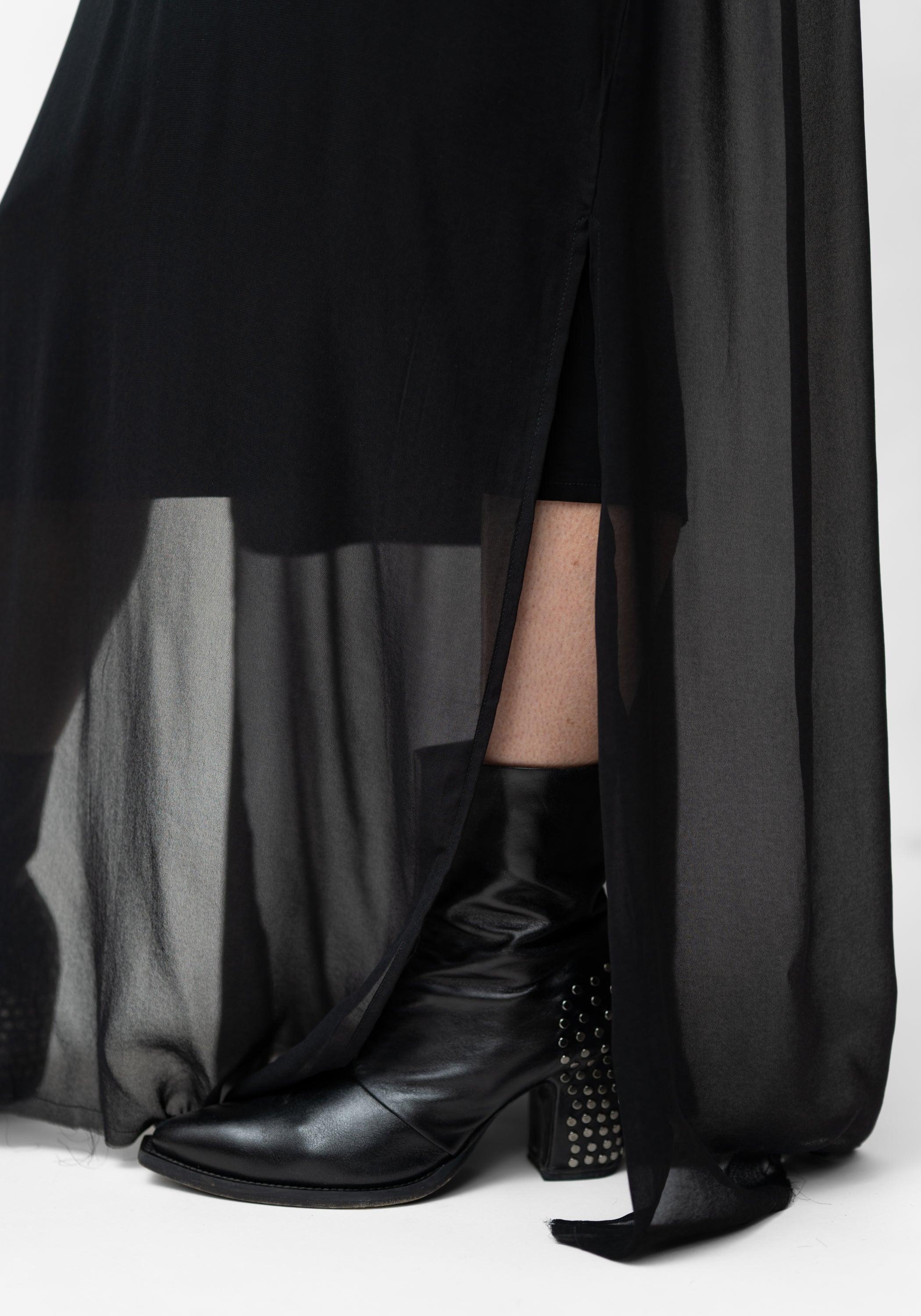 Ractec Oversized Semi-Sheer Hooded Maxi Dress - December Thieves
