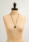 Oxidized Sterling Silver Raw Pyrite Pendant Necklace | Talia Baker
