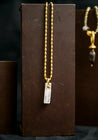 Brass Beaded Selenite Necklace | Mya Lambrecht