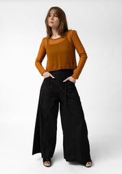 Black Poplin Dani James Pants - December Thieves