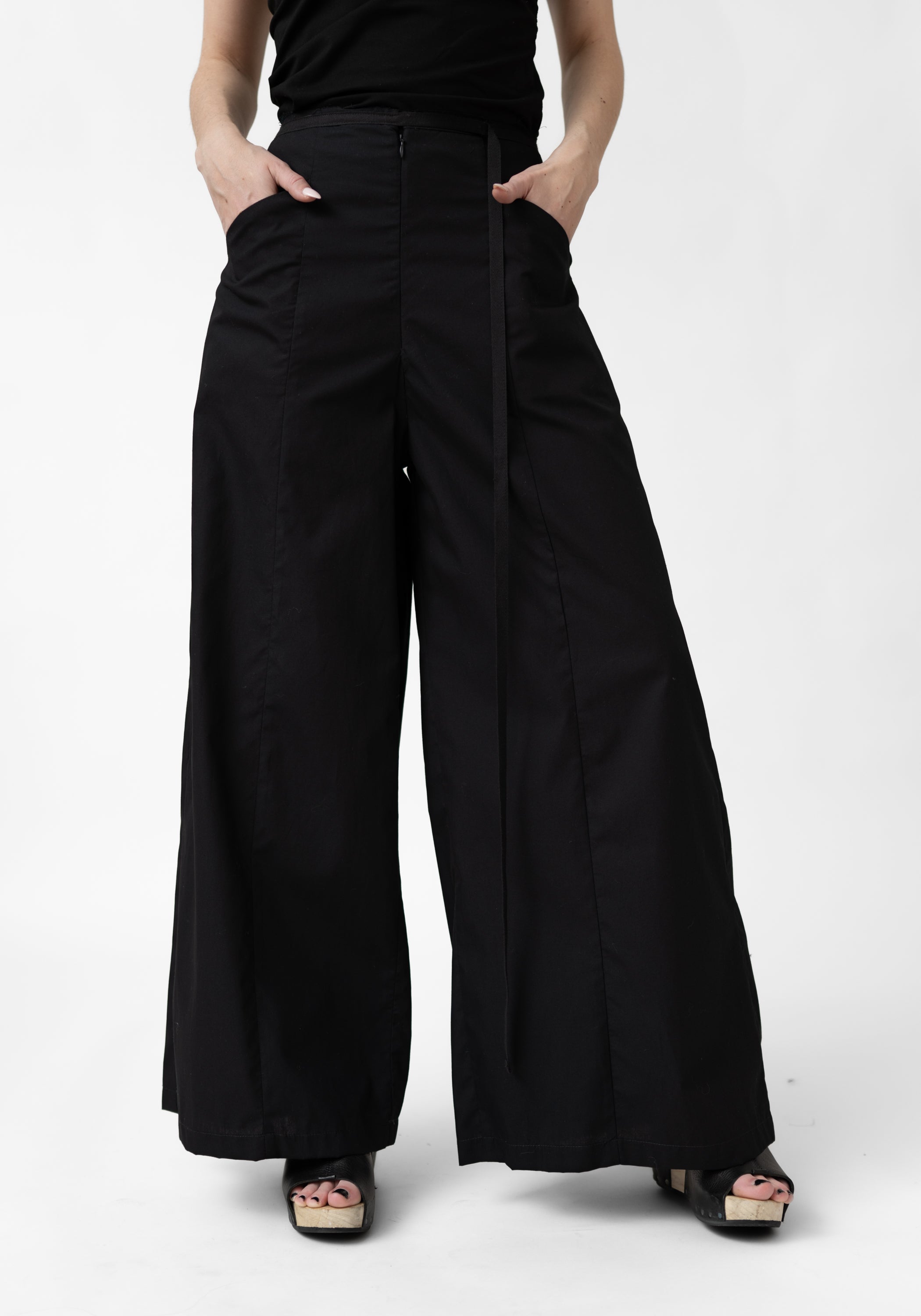 Black Poplin Dani James Pants - December Thieves