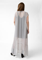Gray Silk Chiffon Shady Lady Dress - December Thieves