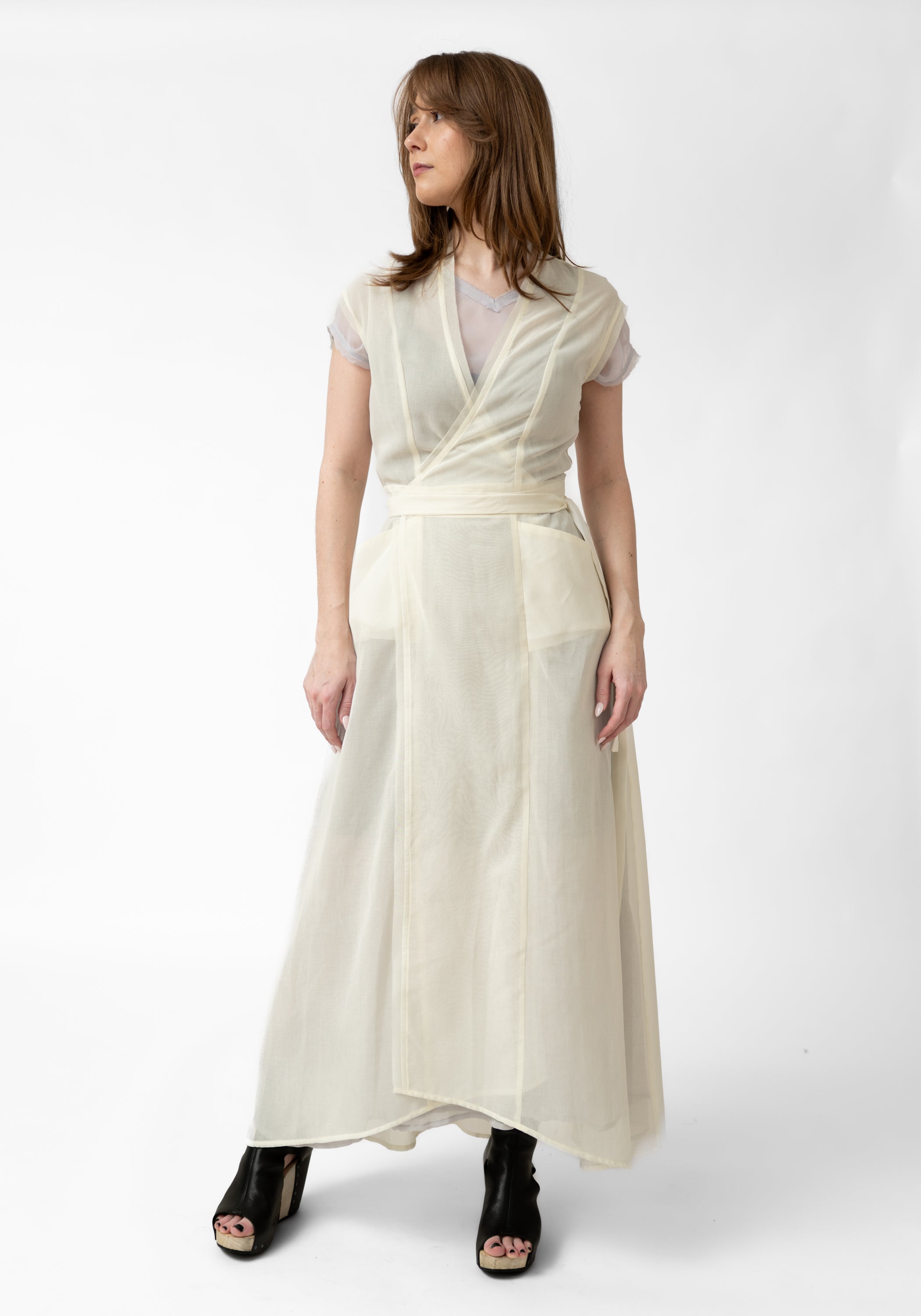 Ivory White Voile Desdemona Dress - December Thieves