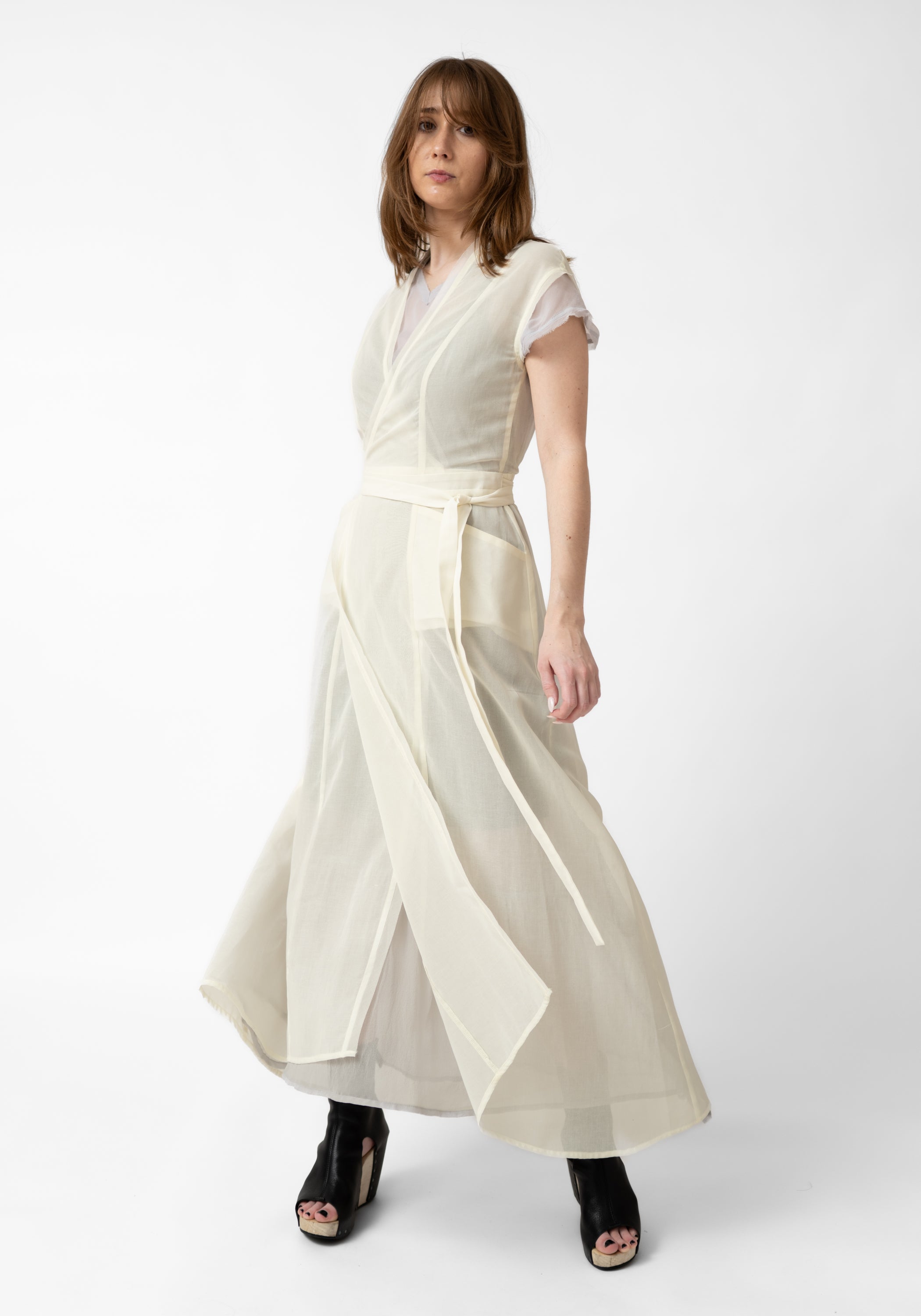 Ivory White Voile Desdemona Dress - December Thieves