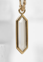 Single 9k Gold Crystal Hexa Plaque - December Thieves