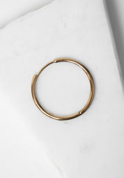 Single 9k Gold Large Clicker Hoop - December Thieves
